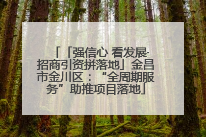 「强信心 看发展·招商引资拼落地」金昌市金川区：“全周期服务”助推项目落地