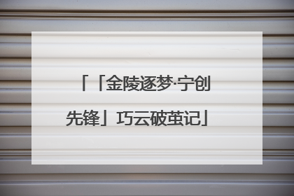 「金陵逐梦·宁创先锋」巧云破茧记