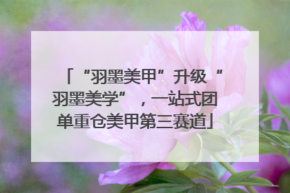 “羽墨美甲”升级“羽墨美学”，一站式团单重仓美甲第三赛道
