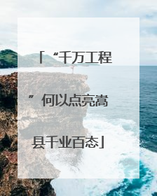 “千万工程”何以点亮嵩县千业百态