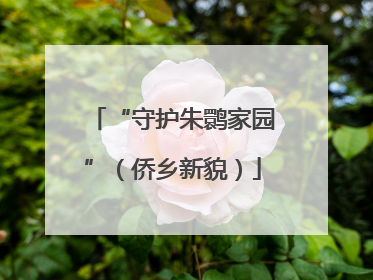 “守护朱鹮家园”（侨乡新貌）