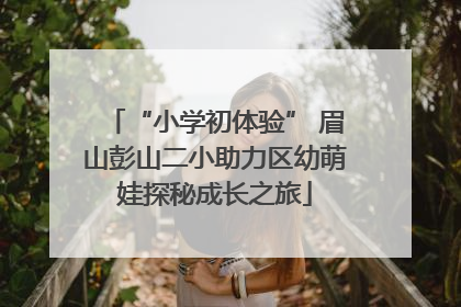“小学初体验” 眉山彭山二小助力区幼萌娃探秘成长之旅