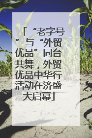 “老字号”与“外贸优品”同台共舞，外贸优品中华行活动在济盛大启幕