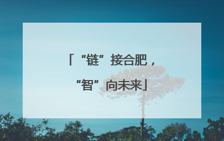 “链”接合肥，“智”向未来