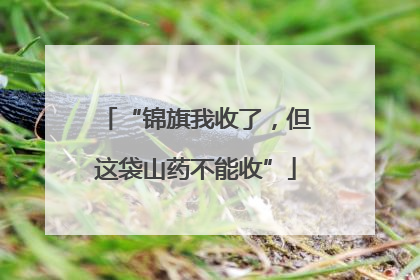 “锦旗我收了，但这袋山药不能收”
