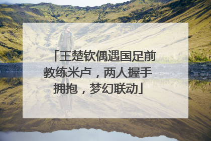 王楚钦偶遇国足前教练米卢，两人握手拥抱，梦幻联动