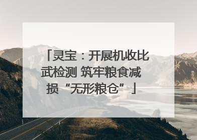 灵宝：开展机收比武检测 筑牢粮食减损“无形粮仓”