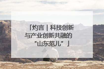 灼言｜科技创新与产业创新共融的“山东范儿”