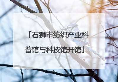 石狮市纺织产业科普馆与科技馆开馆