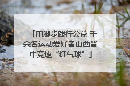 用脚步践行公益 千余名运动爱好者山西晋中竞速“红气球”