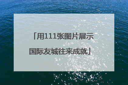 用111张图片展示国际友城往来成就