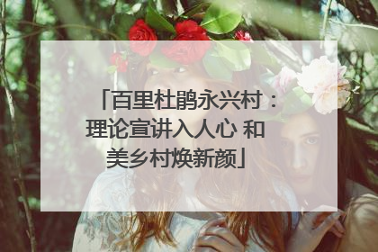 百里杜鹃永兴村：理论宣讲入人心 和美乡村焕新颜