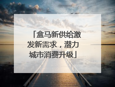 盒马新供给激发新需求，潜力城市消费升级
