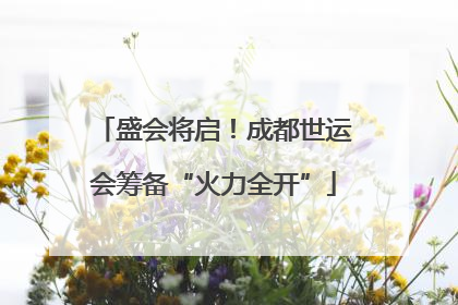 盛会将启！成都世运会筹备“火力全开”