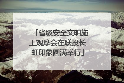 省级安全文明施工观摩会在联投长虹印象圆满举行