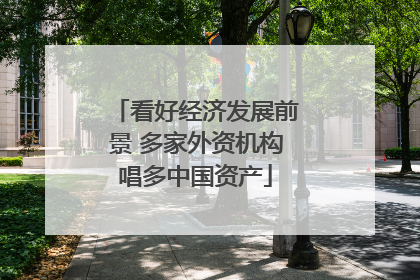 看好经济发展前景 多家外资机构唱多中国资产