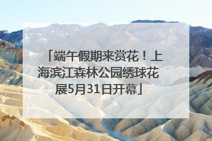 端午假期来赏花！上海滨江森林公园绣球花展5月31日开幕