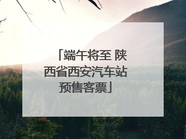 端午将至 陕西省西安汽车站预售客票