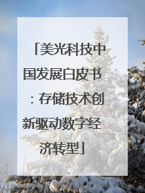 美光科技中国发展白皮书：存储技术创新驱动数字经济转型