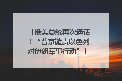 俄美总统再次通话！“普京谴责以色列对伊朗军事行动”