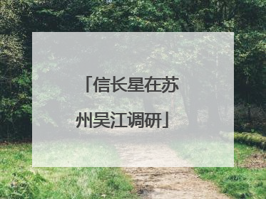 信长星在苏州吴江调研