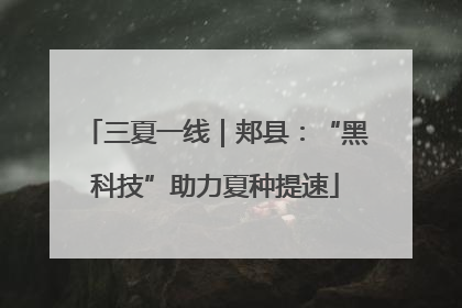 三夏一线｜郏县：“黑科技”助力夏种提速