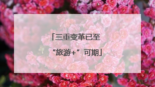 三重变革已至 “旅游+”可期