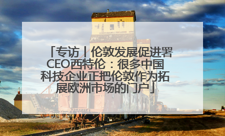 专访丨伦敦发展促进署CEO西特伦：很多中国科技企业正把伦敦作为拓展欧洲市场的门户