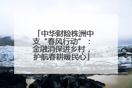 中华财险株洲中支“春风行动”：金融消保进乡村，护航春耕暖民心