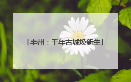 丰州：千年古城焕新生