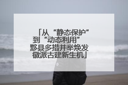 从“静态保护”到“动态利用” 黟县多措并举焕发徽派古建新生机