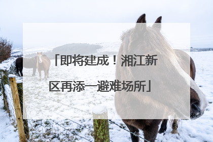 即将建成！湘江新区再添一避难场所