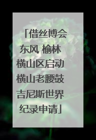 借丝博会东风 榆林横山区启动横山老腰鼓吉尼斯世界纪录申请