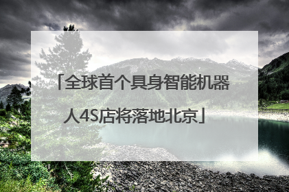 全球首个具身智能机器人4S店将落地北京