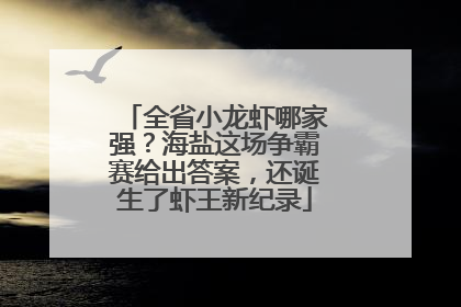 全省小龙虾哪家强？海盐这场争霸赛给出答案，还诞生了虾王新纪录