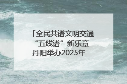 全民共谱文明交通“五线谱”新乐章 丹阳举办2025年“文明交通 同心同行”主题宣传活动