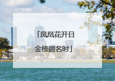凤凰花开日 金榜题名时