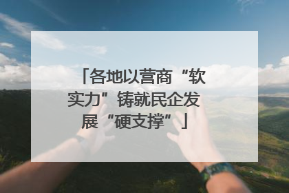 各地以营商“软实力”铸就民企发展“硬支撑”