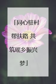 同心驻村帮扶路 共筑瑶乡振兴梦