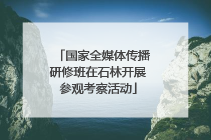 国家全媒体传播研修班在石林开展参观考察活动