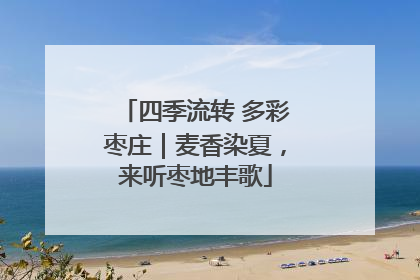 四季流转 多彩枣庄｜麦香染夏，来听枣地丰歌