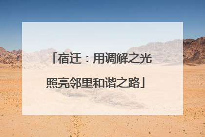 宿迁：用调解之光照亮邻里和谐之路