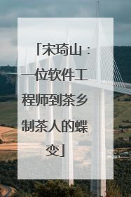 宋琦山：一位软件工程师到茶乡制茶人的蝶变