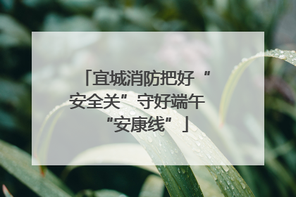 宜城消防把好“安全关”守好端午“安康线”