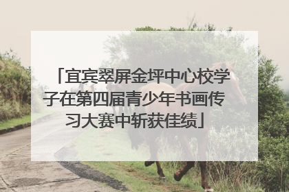 宜宾翠屏金坪中心校学子在第四届青少年书画传习大赛中斩获佳绩