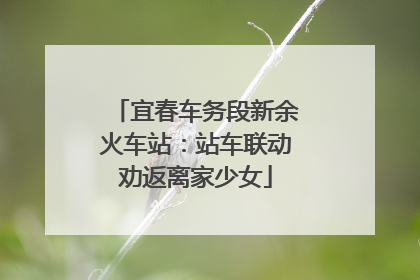 宜春车务段新余火车站：站车联动劝返离家少女
