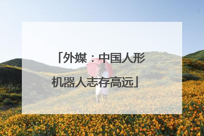 外媒：中国人形机器人志存高远