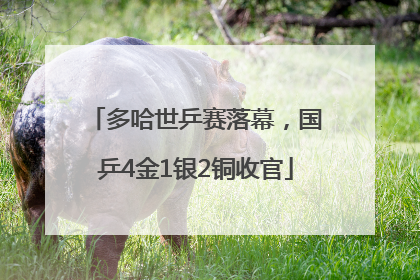多哈世乒赛落幕，国乒4金1银2铜收官