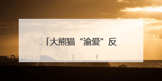 大熊猫“渝爱”反复出现脱毛 重庆动物园：暂时转移至非展示区静养治疗