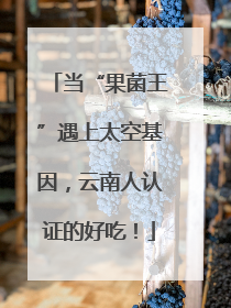 当“果菌王”遇上太空基因，云南人认证的好吃！